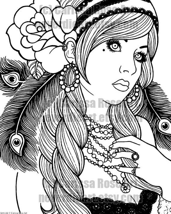 Print Your Own Coloring Book
 Digital Download Print Your Own Coloring Book Outline Page