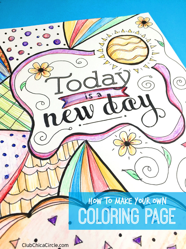 Print Your Own Coloring Book
 How to Make Your Own Inspirational Coloring Page