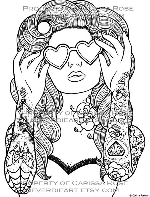 Print Your Own Coloring Book
 Digital Download Print Your Own Coloring Book Outline Page