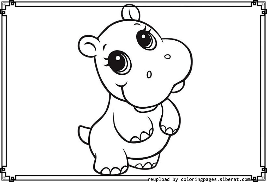 Printable Animal Coloring Pages
 Baby Animal Coloring Pages Bestofcoloring