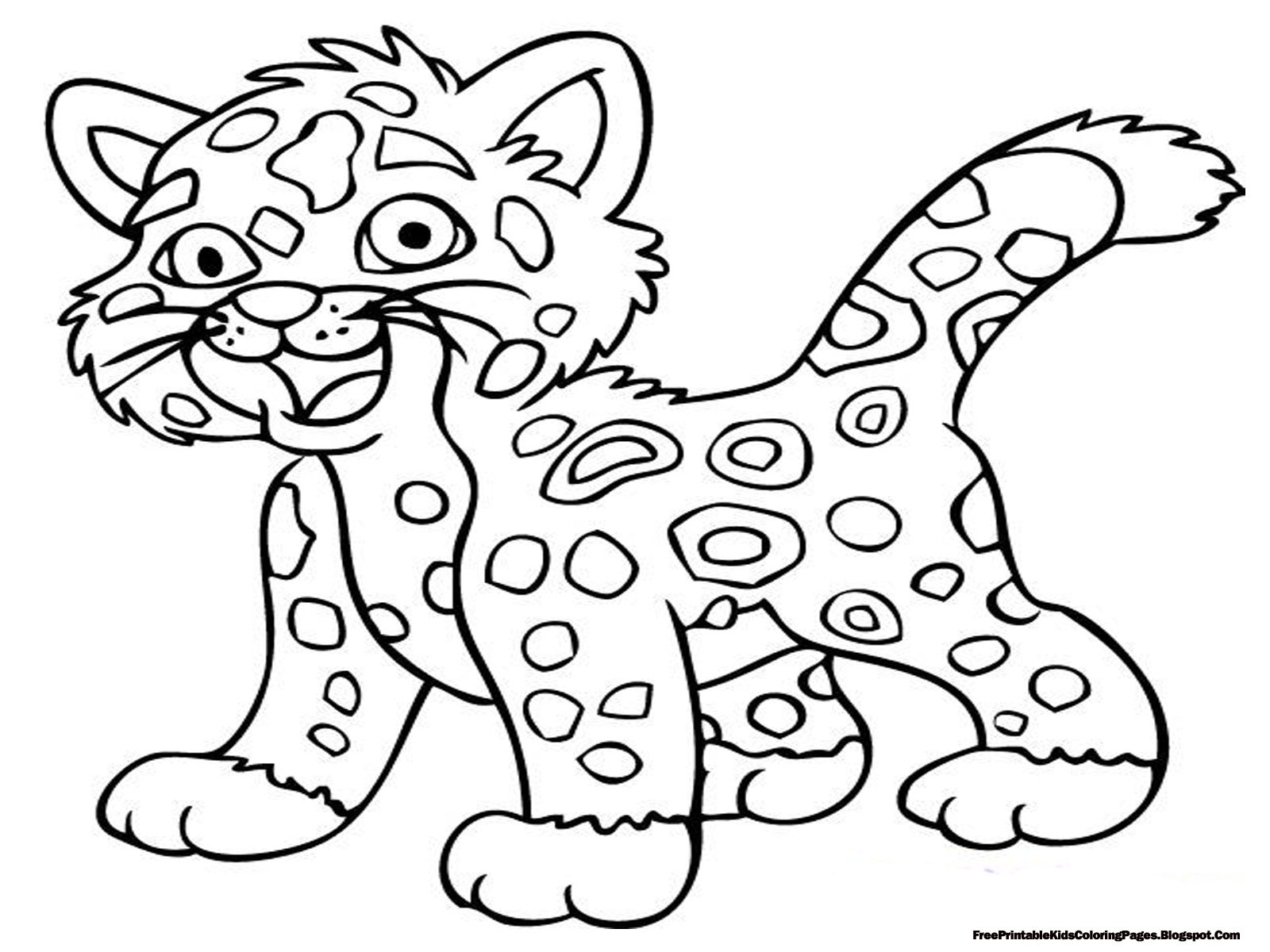 Printable Animal Coloring Pages
 Jaguar Coloring Pages Free Printable Kids Coloring Pages
