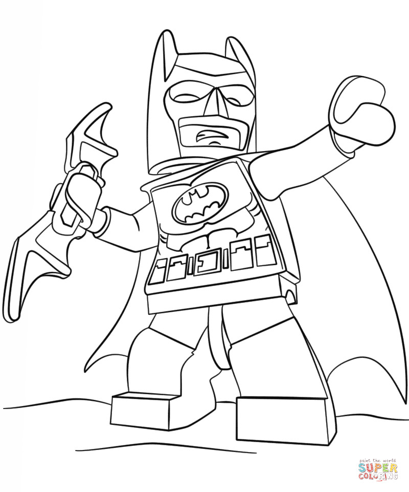 Printable Batman Coloring Pages
 Lego Batman coloring page