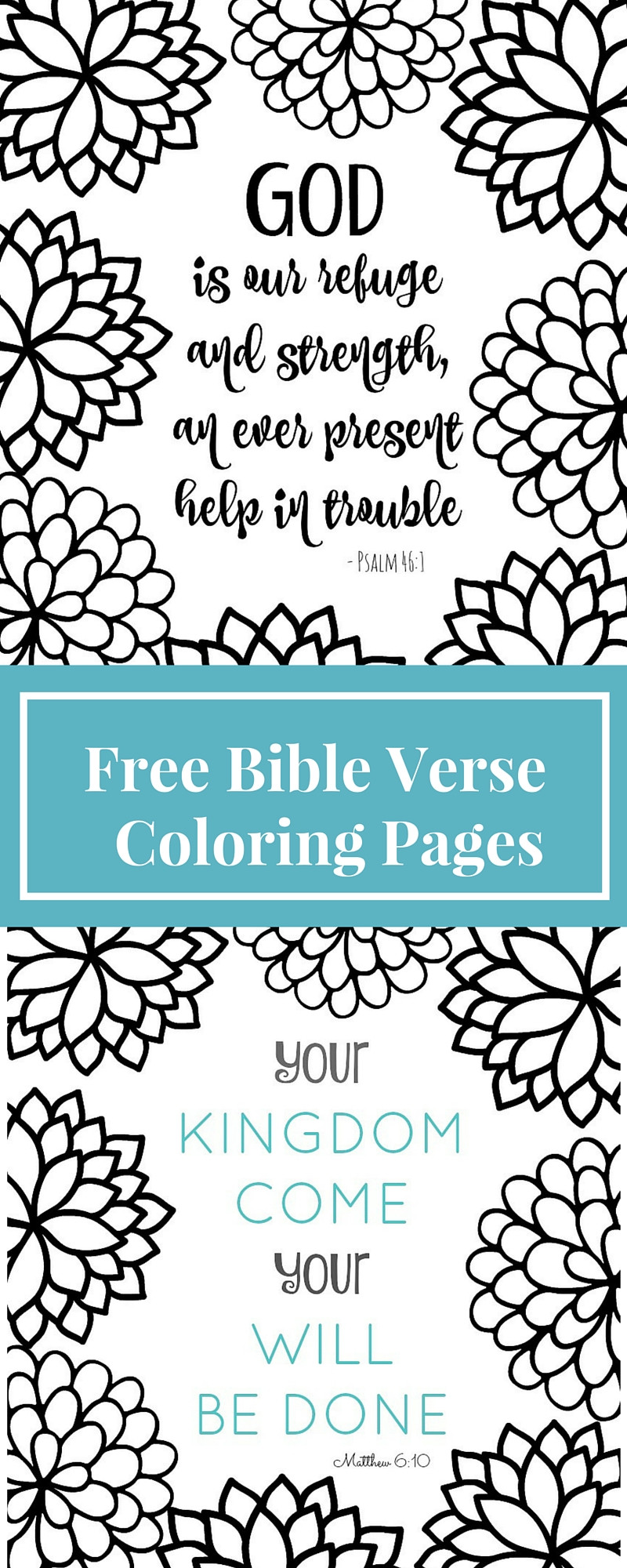 Printable Bible Coloring Pages
 Free Printable Bible Verse Coloring Pages with Bursting