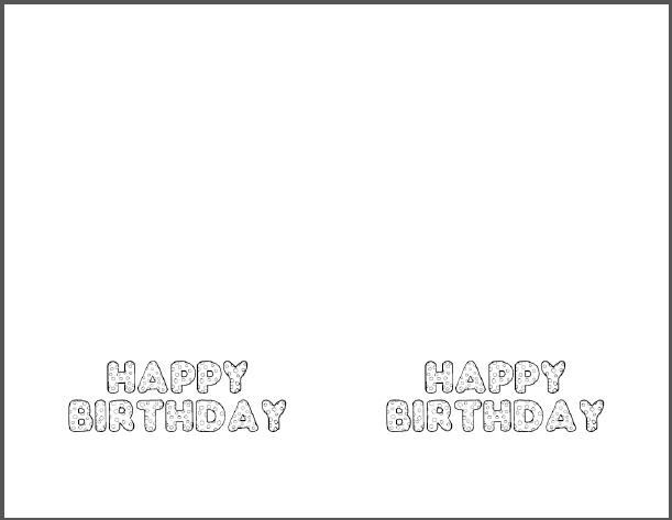 Printable Birthday Card Template
 DIY Birthday Card Free Printable Template