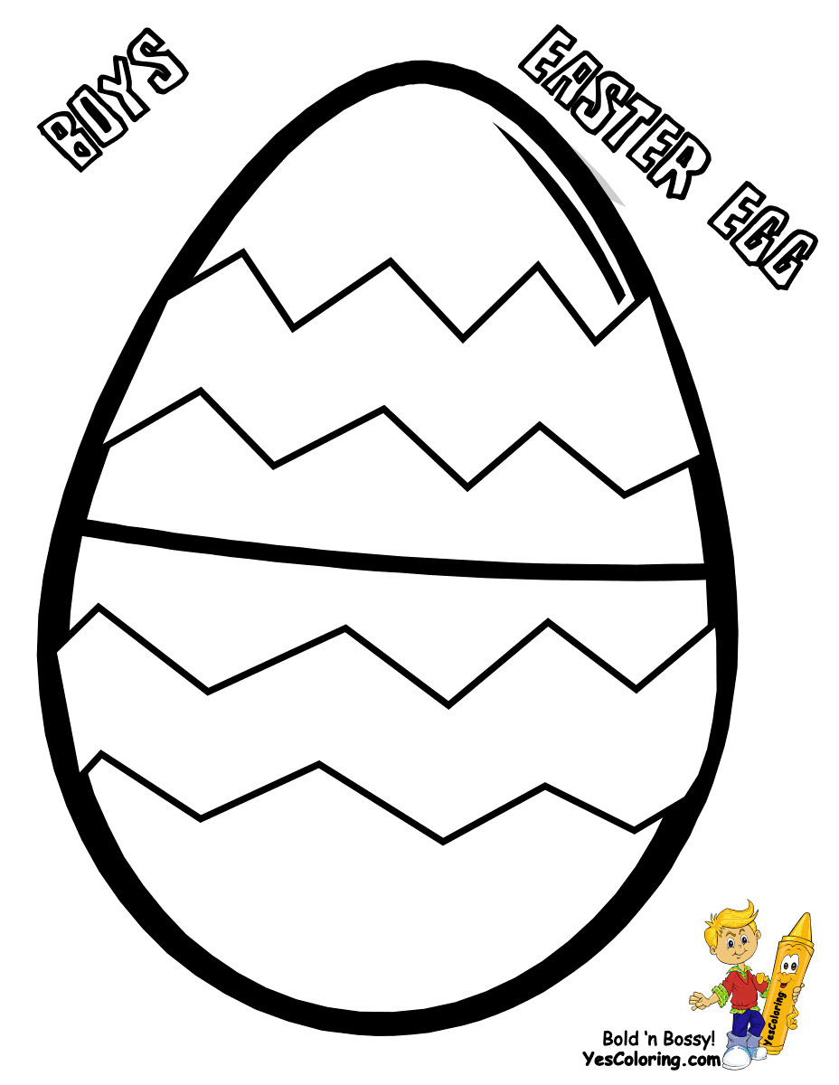 Printable Boys Easter Coloring Pages
 Fancy Easter Egg Coloring Pages Free