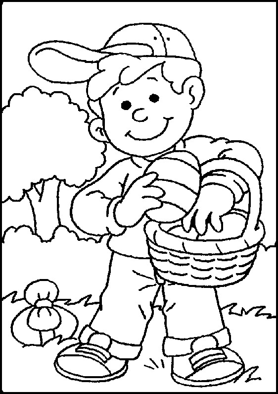 Printable Boys Easter Coloring Pages
 Free Printable Easter Coloring Pages