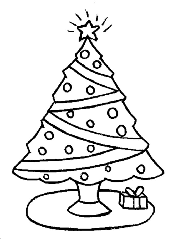 Printable Christmas Trees Coloring Pages Toddler
 Christmas Tree Coloring Pages