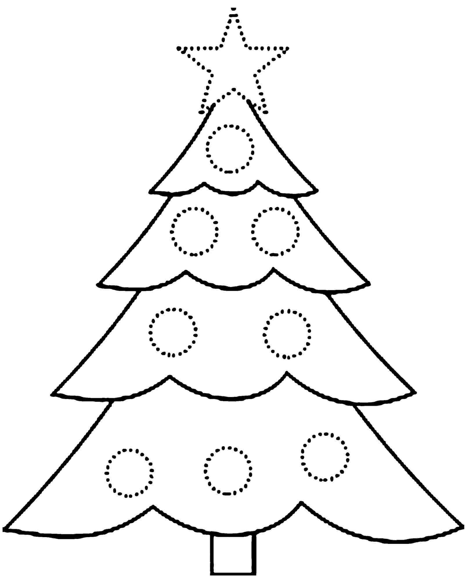 Printable Christmas Trees Coloring Pages Toddler
 Free Printable Christmas Tree Coloring Page Coloring Home