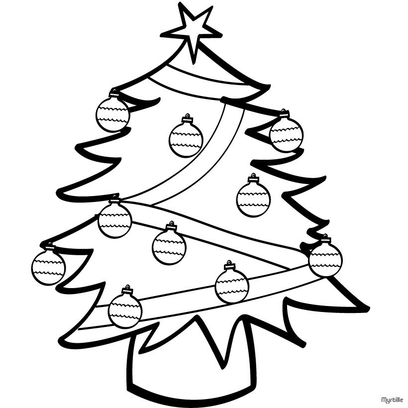 Printable Christmas Trees Coloring Pages Toddler
 Artificial christmas tree coloring pages Hellokids