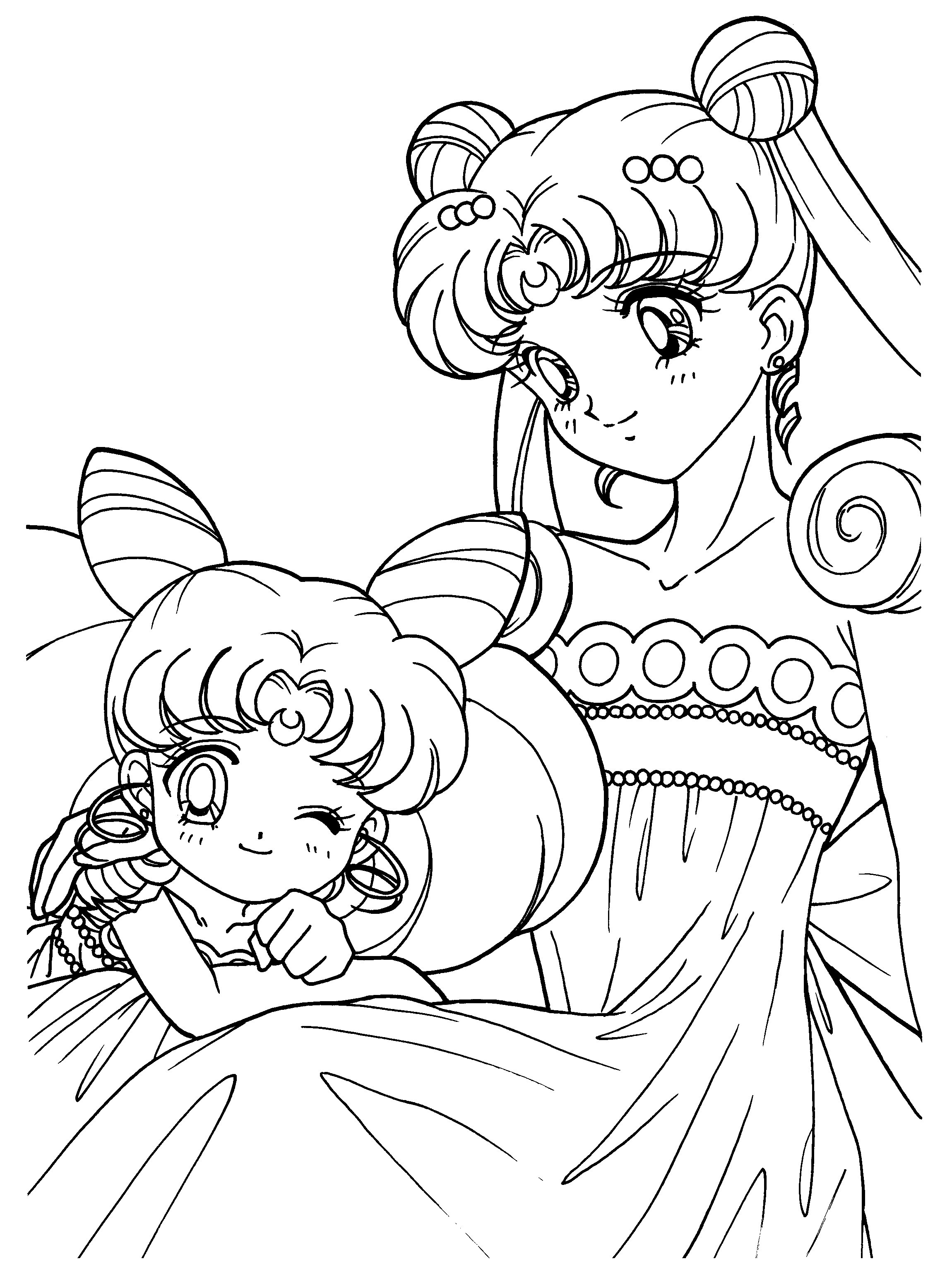 Printable Coloring Book Pages
 Sailor Moon Coloring Pages