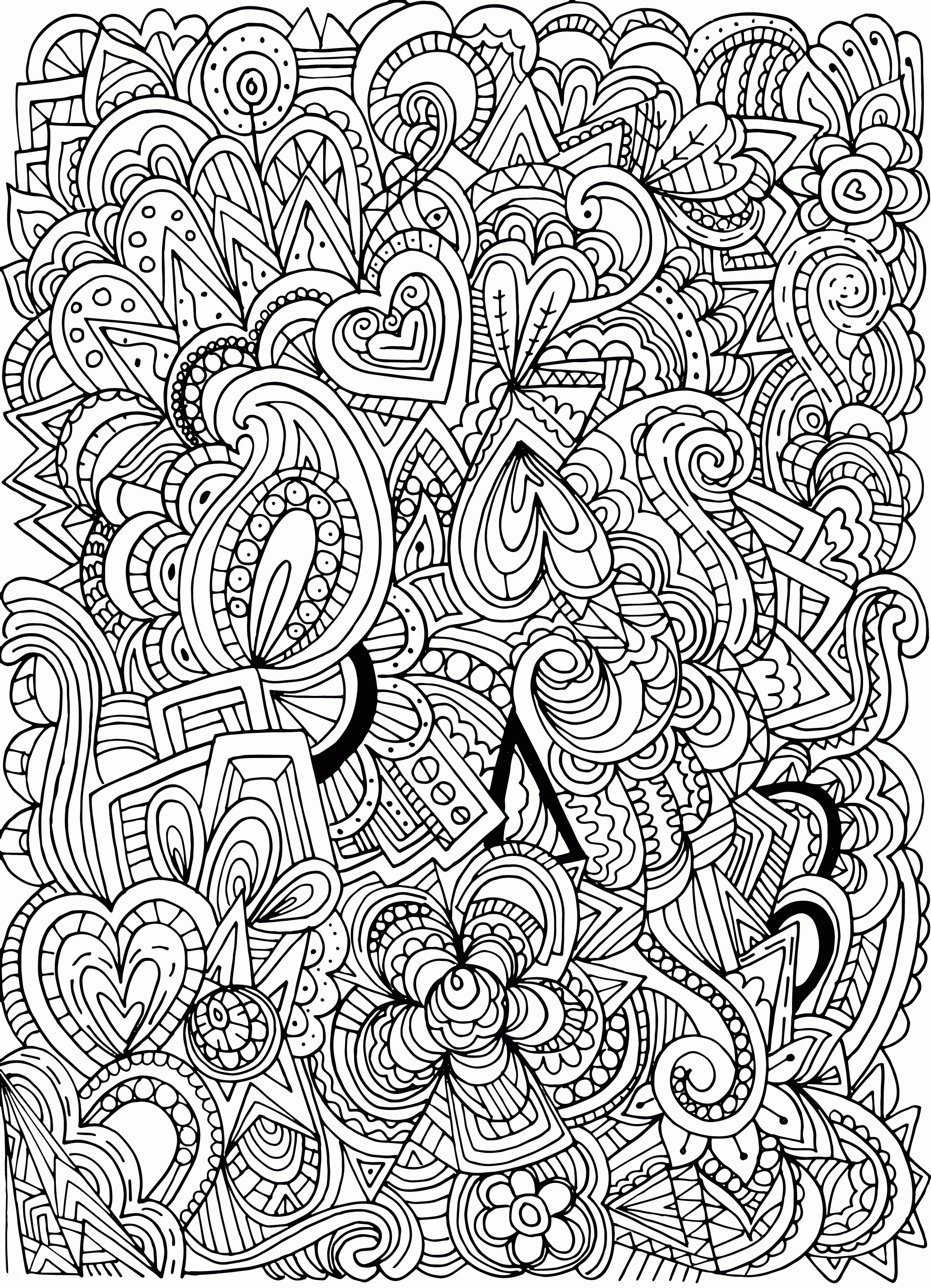 Printable Coloring Pages For Adults Patterns
 Adult Coloring Pages Patterns Coloring Home