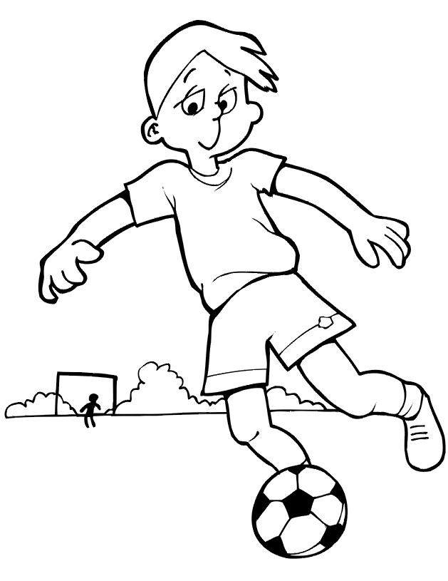 Printable Coloring Pages For Boys Soccer
 Soccer Coloring Page