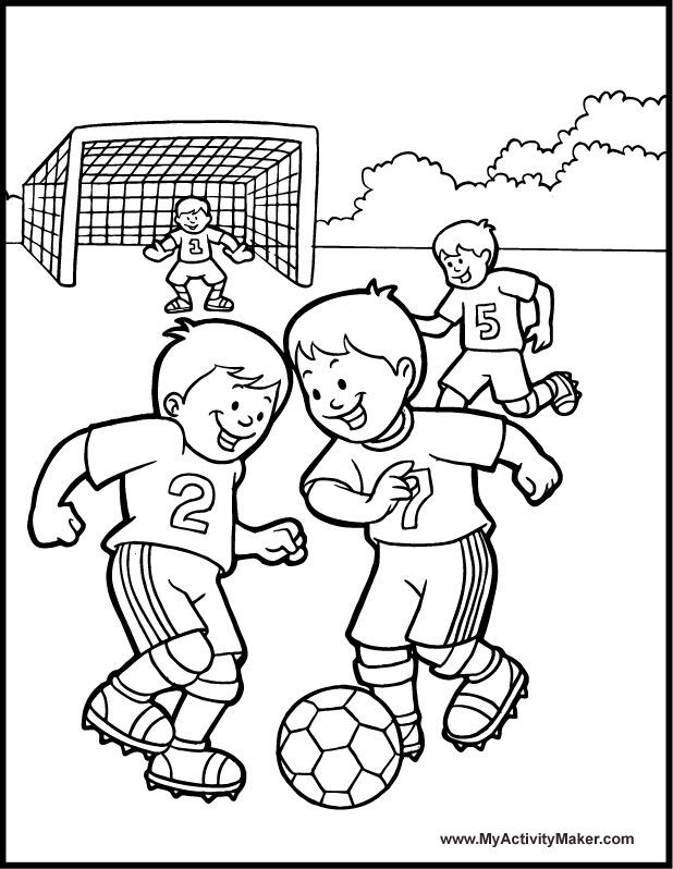 Printable Coloring Pages For Boys Soccer
 48 best Soccer Coloring Pages images on Pinterest