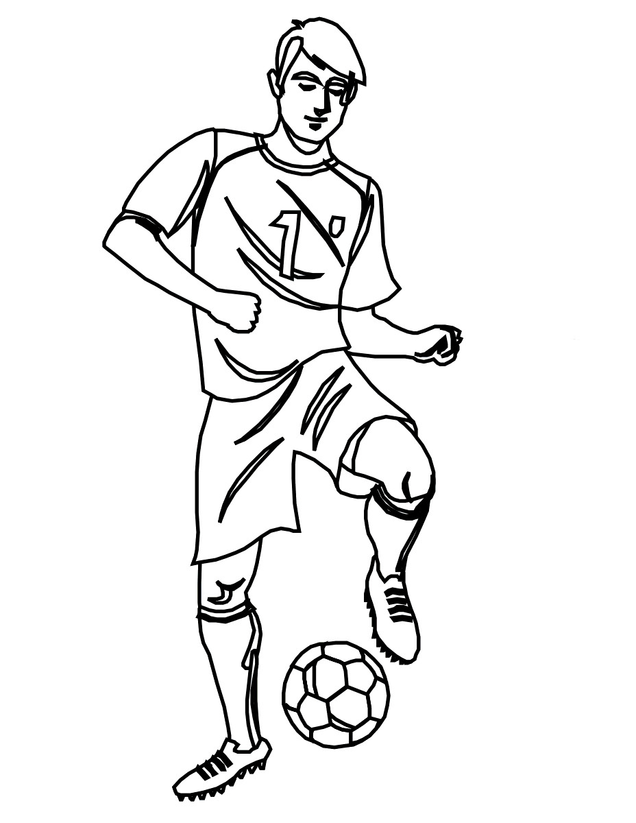 Printable Coloring Pages For Boys Soccer
 Soccer Ball Control Soccer