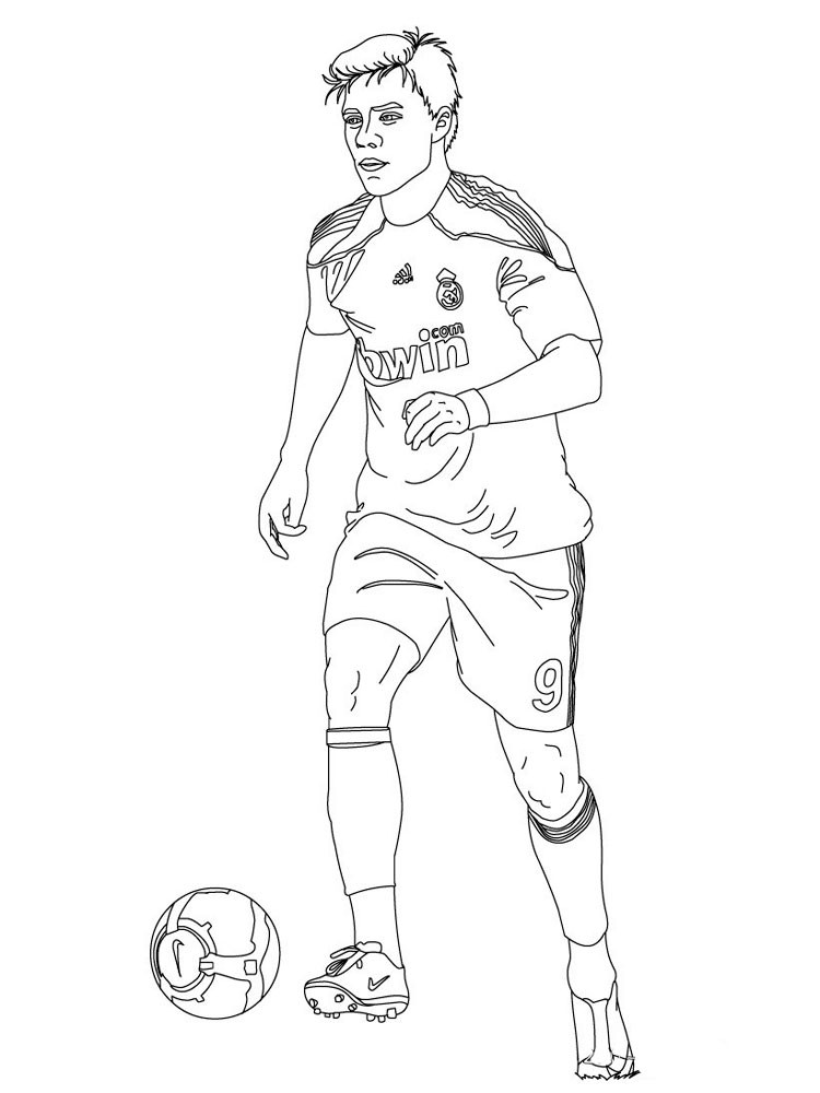 Printable Coloring Pages For Boys Soccre
 Soccer Player coloring pages Free Printable Soccer Player