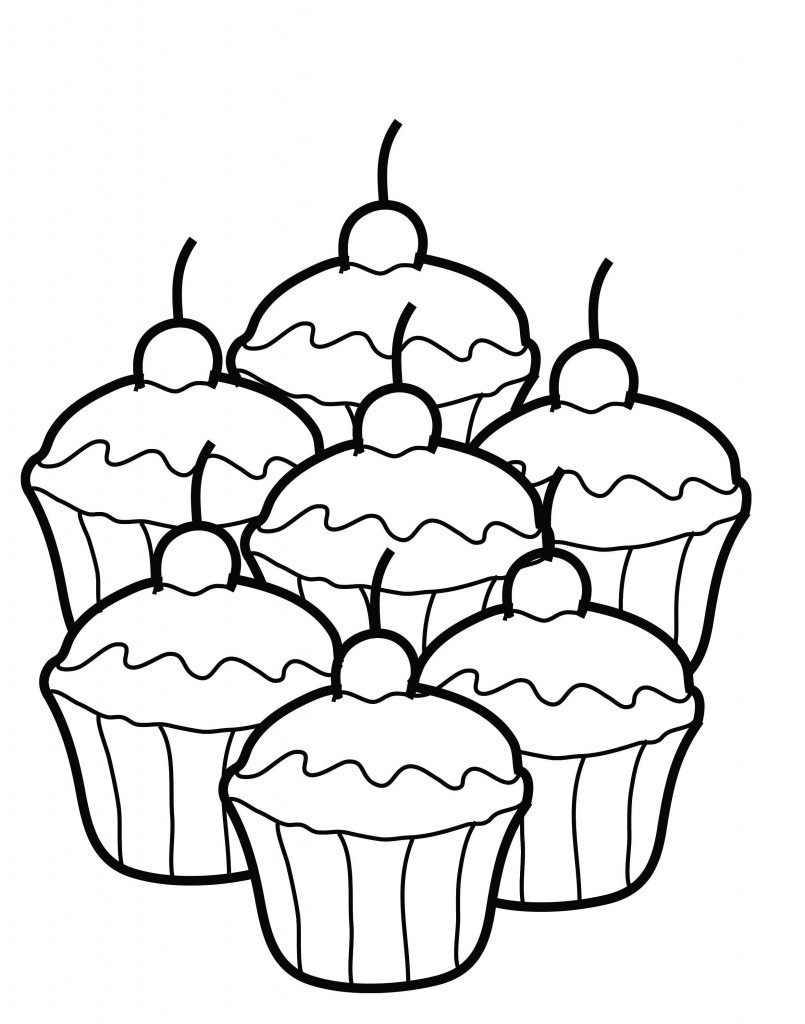 Printable Coloring Pages For Teenagers
 Free Printable Cupcake Coloring Pages For Kids