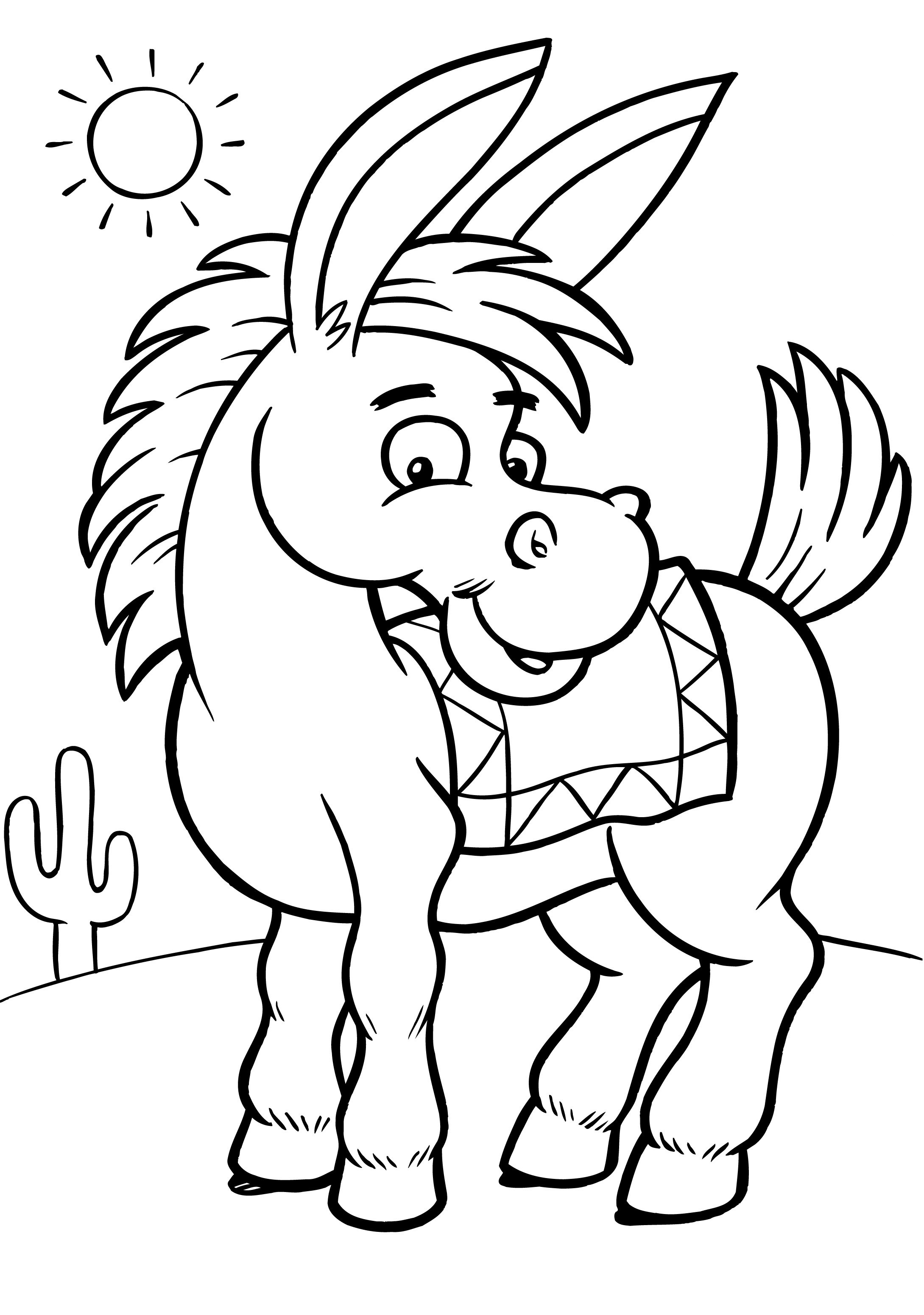 Printable Coloring Pages For Teenagers
 Free Printable Donkey Coloring Pages For Kids