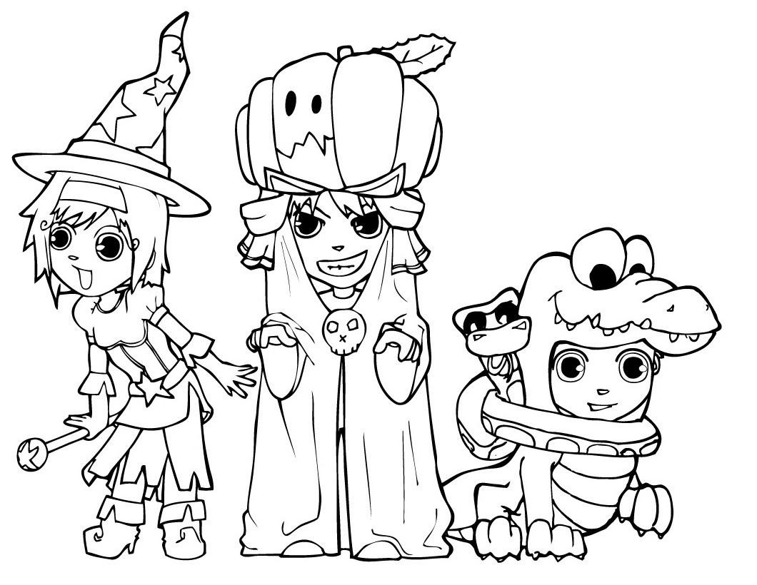 Printable Coloring Pages Halloween
 HALLOWEEN COLORINGS