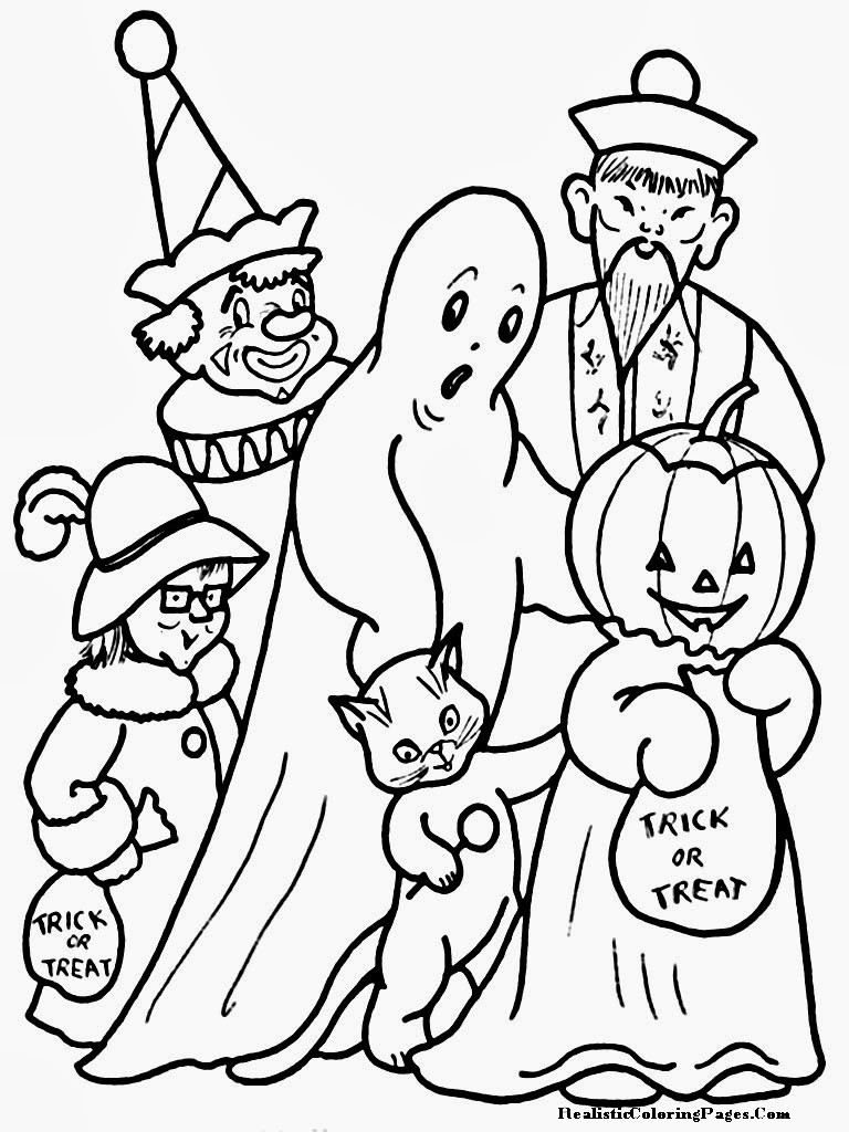 Printable Coloring Pages Halloween
 Happy Halloween Printable Coloring Pages