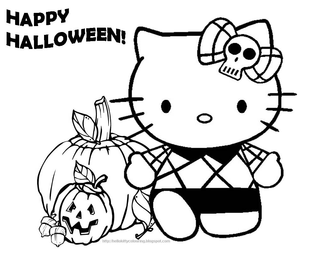 Printable Coloring Pages Halloween
 40 Hello Kitty Which Are Pretty SloDive
