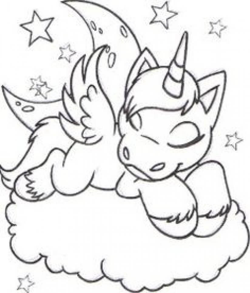 Printable Coloring Pages Unicorn
 41 Magical Unicorn Coloring pages