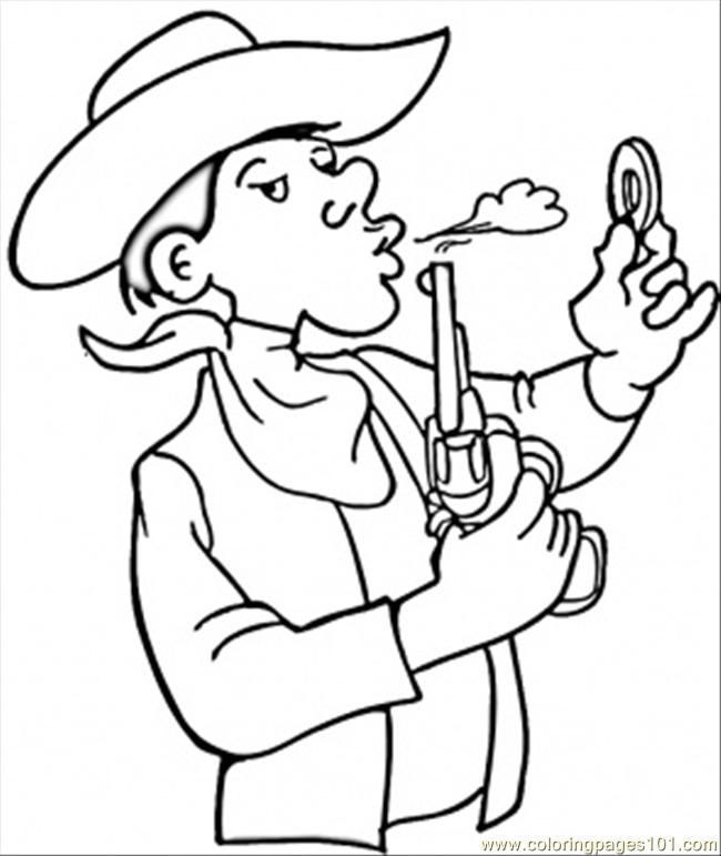 Printable Coloring Pages Valentines Cowboys
 Cowboy Color Pages Coloring Home