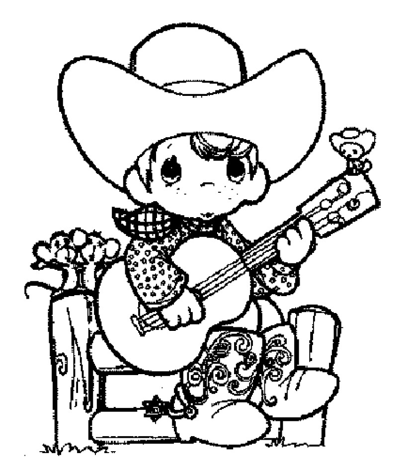 Printable Coloring Pages Valentines Cowboys
 Free Printable Cowboy Coloring Pages For Kids