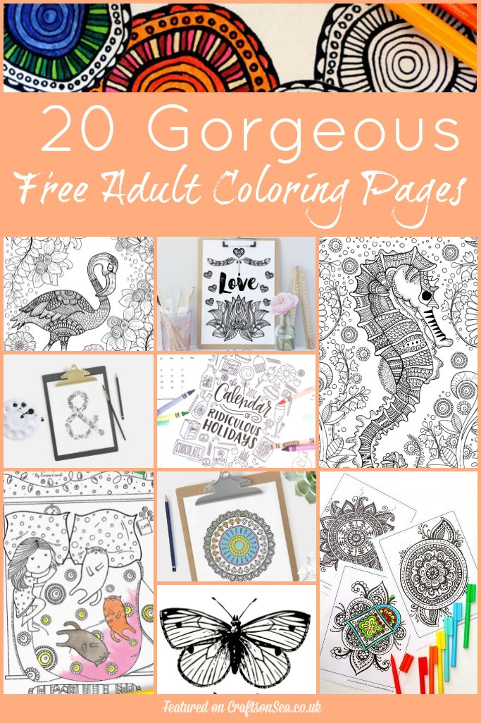 Printable Crafts For Adults
 20 Free Adult Coloring Pages Crafts on Sea