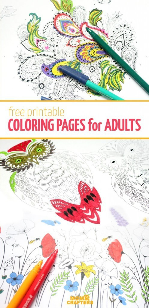 Printable Crafts For Adults
 Free Printable Coloring Pages for Adults – In Crafts