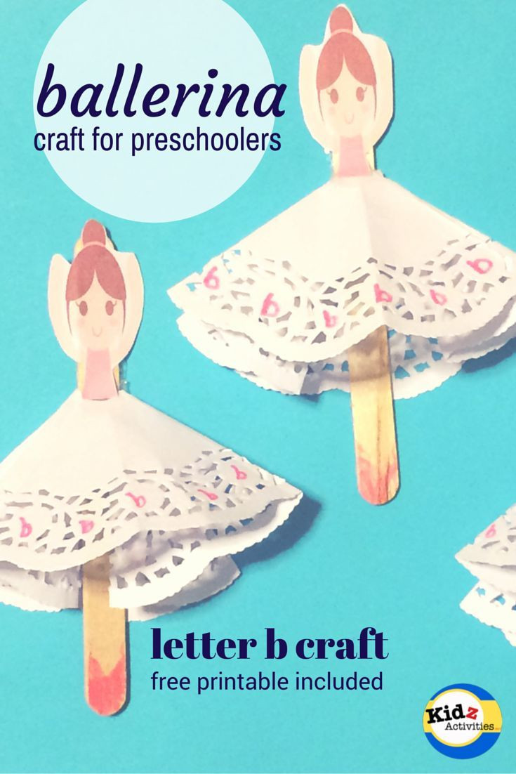 Printable Crafts For Preschoolers
 ballerina craft for preschoolers letter b craft with