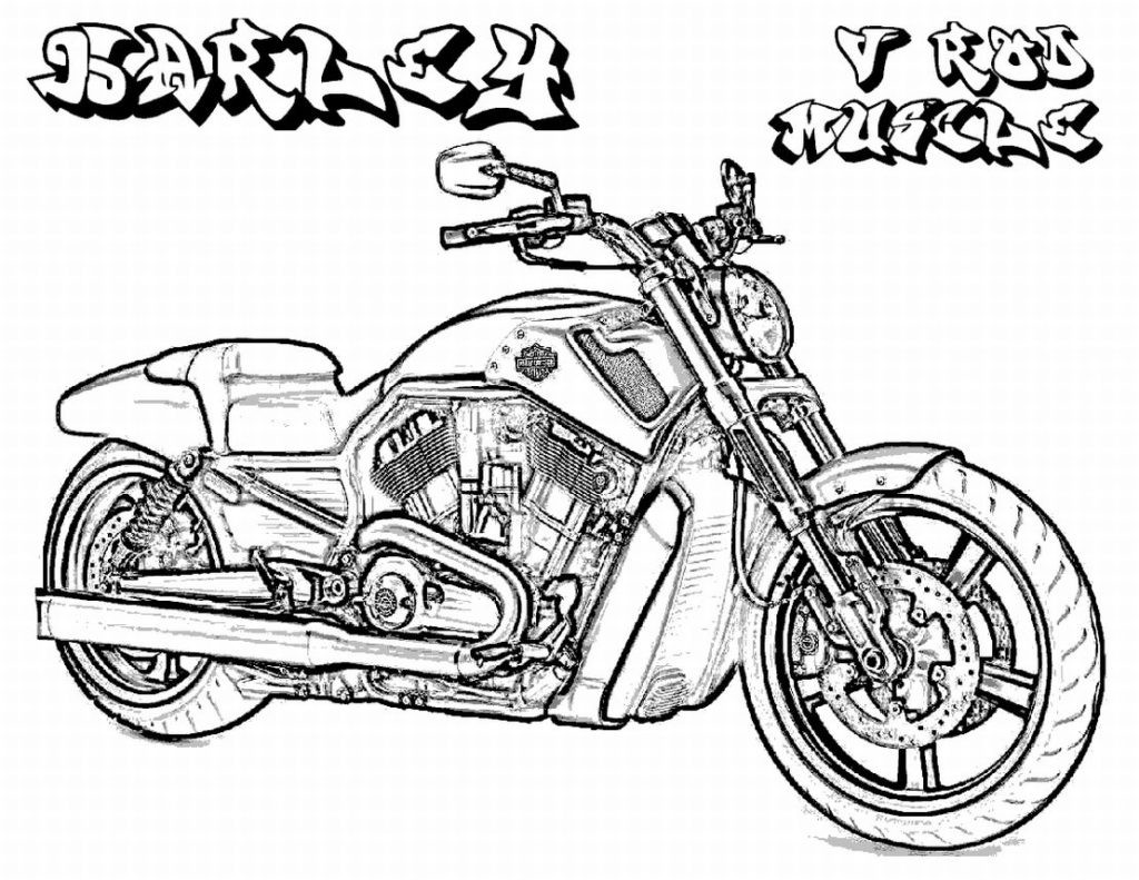Printable Cute Coloring Pages For Boys
 Coloring Pages Printable Harley Davidson Coloring Pages