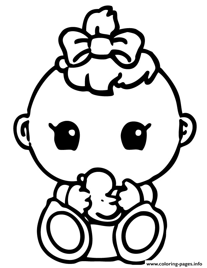 Printable Cute Coloring Pages For Boys
 Cute Baby Girl Squinkies Coloring Pages Printable