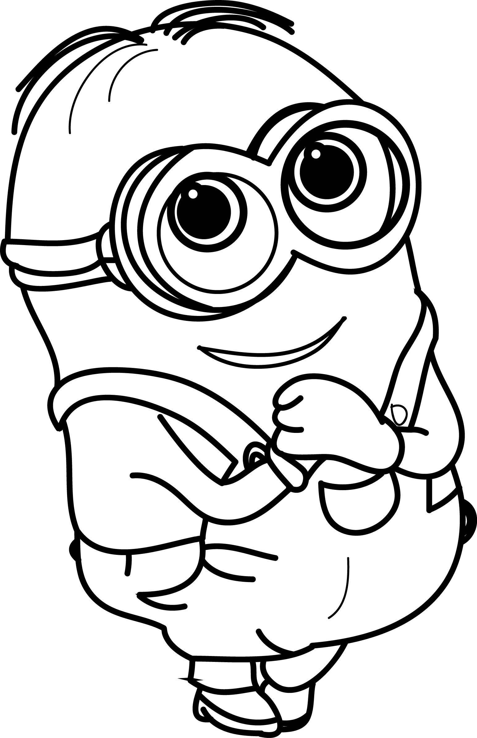Printable Cute Coloring Pages For Boys
 Minion Very Cute Coloring Page Minions