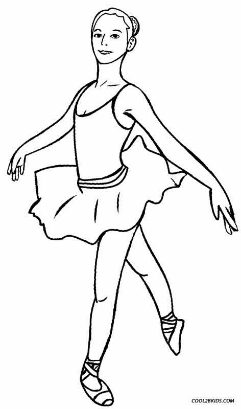 Printable Dance Coloring Pages
 Printable Ballet Coloring Pages For Kids