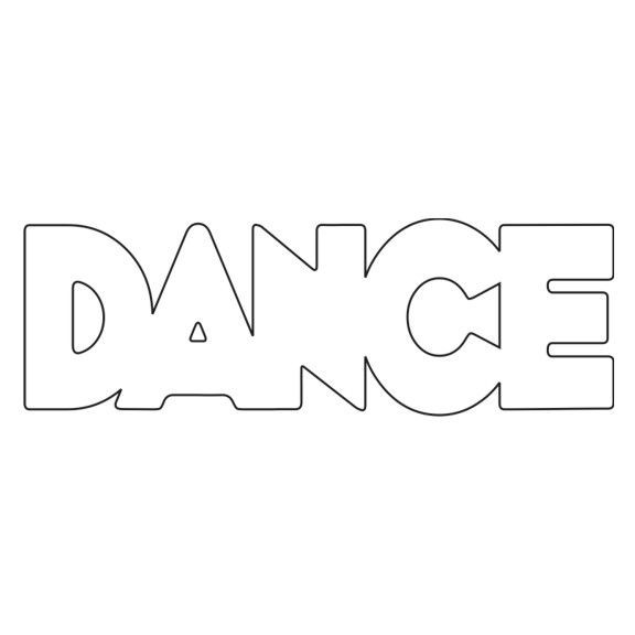 Printable Dance Coloring Pages
 The Word Dance Coloring Sheets