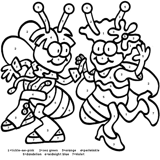 Printable Dance Coloring Pages
 Bees Dance Coloring Page