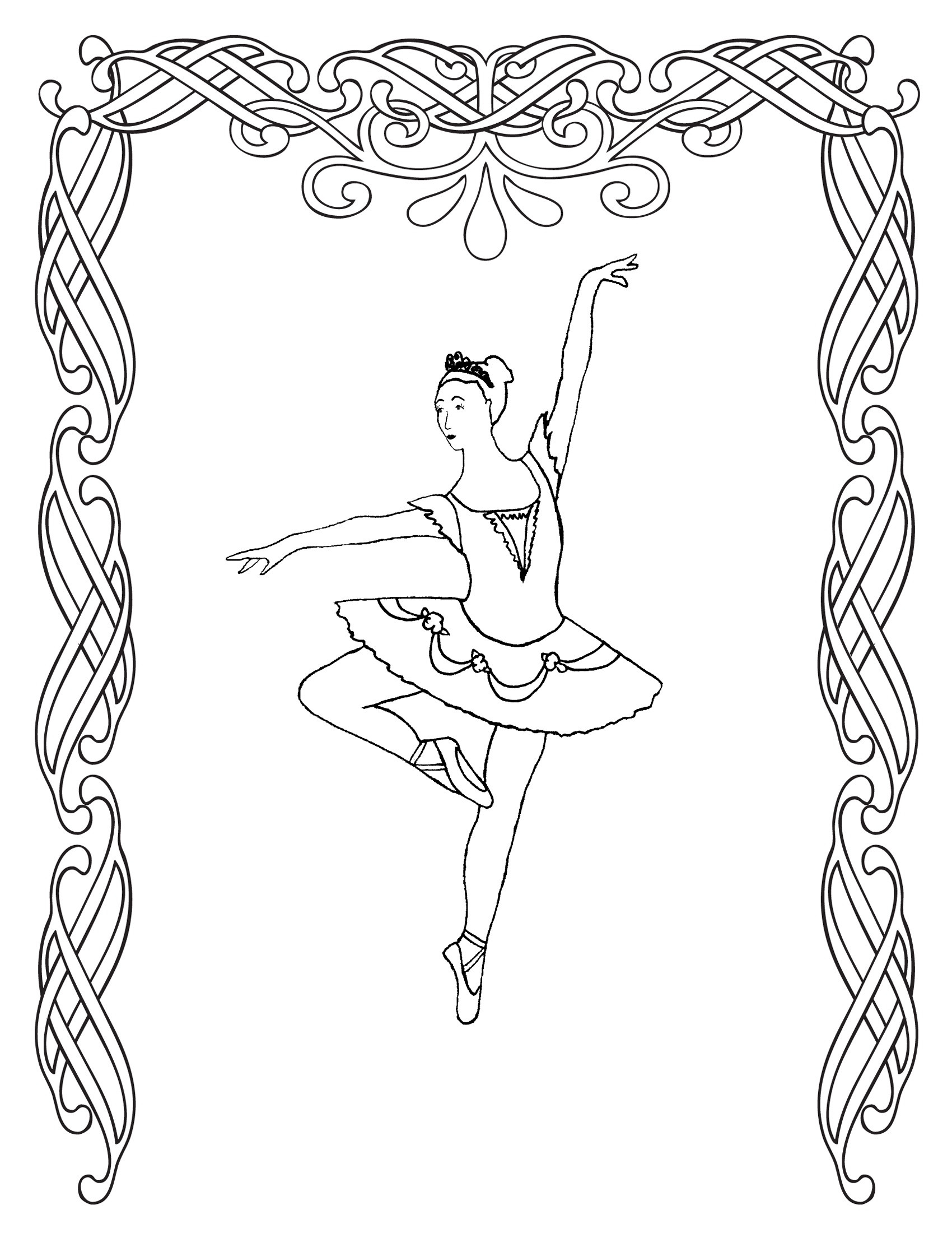 Printable Dance Coloring Pages
 Free Printable Ballet Coloring Pages For Kids