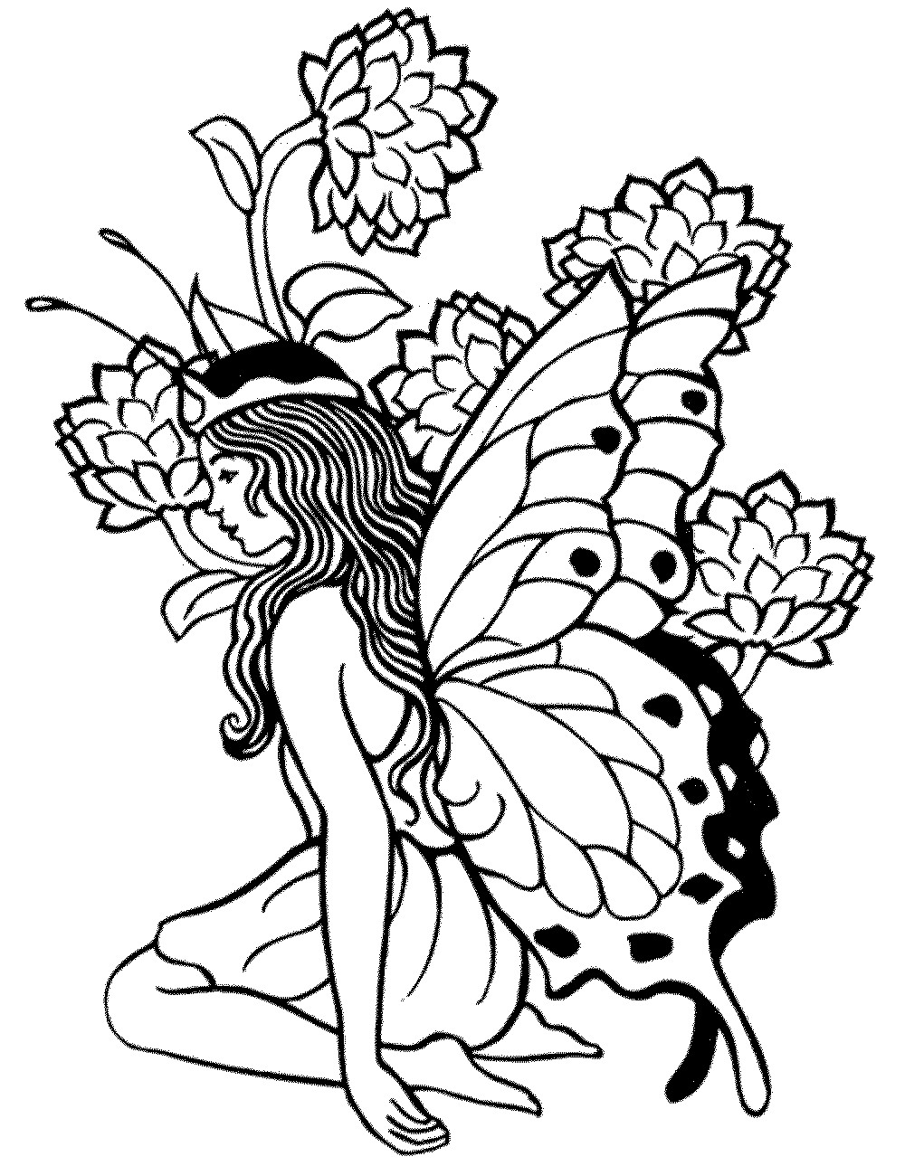 Printable Fairy Coloring Pages For Adults
 Printable Adult Coloring Pages Fairy Coloring Home