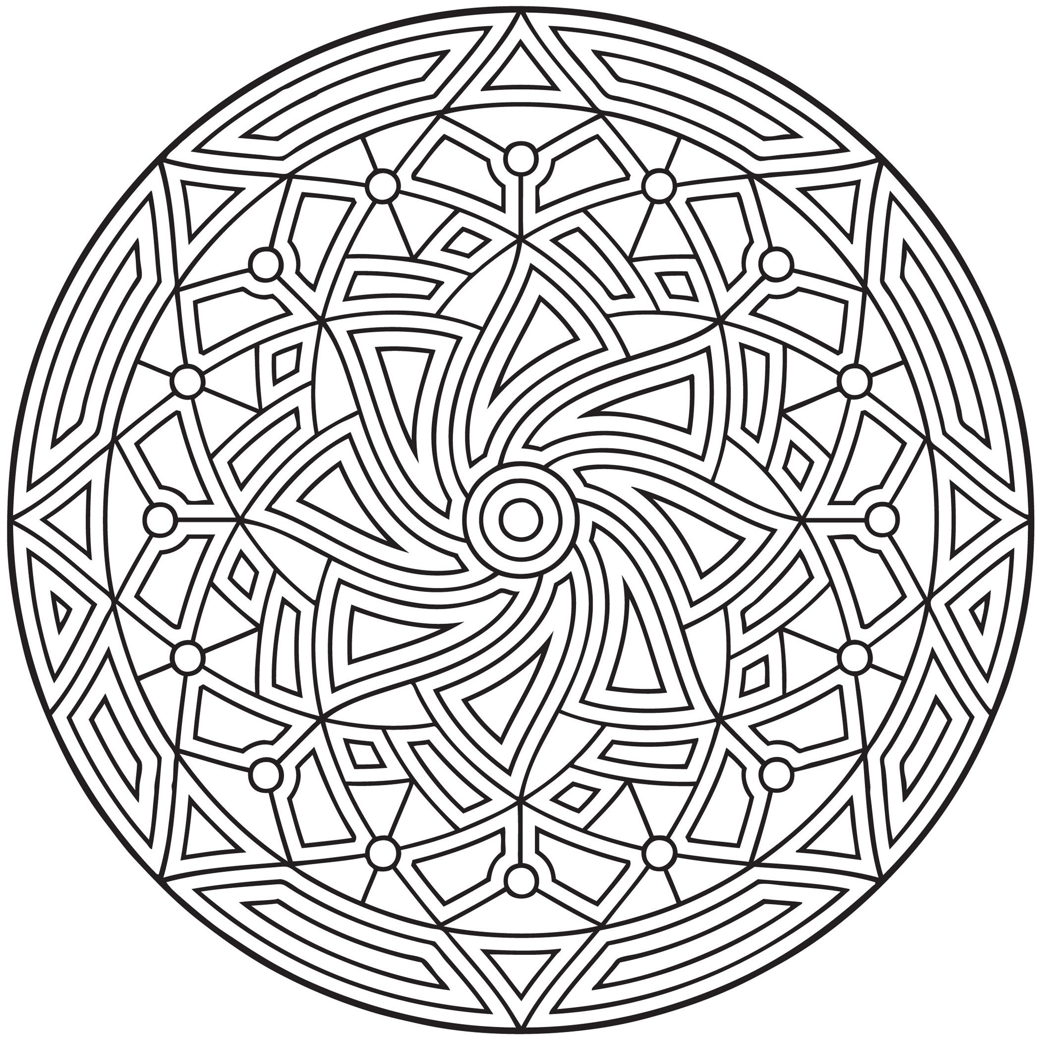 Printable Geometric Coloring Pages
 Free Printable Geometric Coloring Pages For Kids