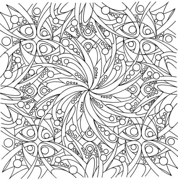 Printable Hard Abstract Coloring Pages
 Difficult Coloring Pages For Adults