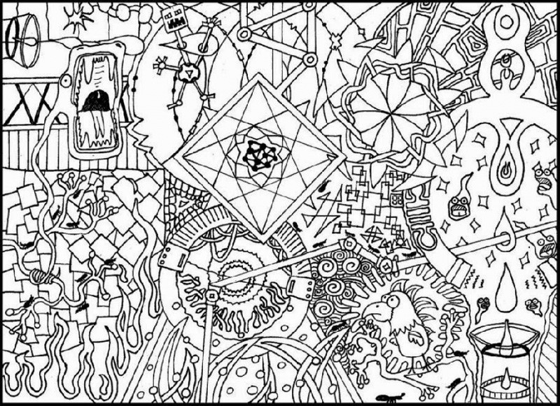 Printable Hard Abstract Coloring Pages
 Coloring Pages For Adults Abstract