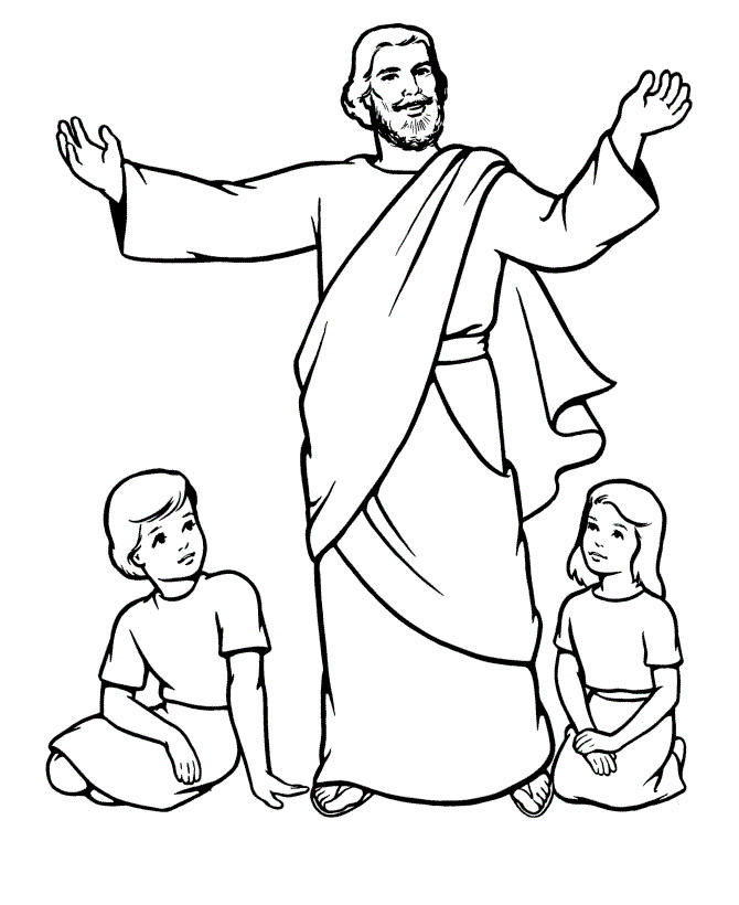 Printable Jesus Coloring Pages
 Free Printable Bible Coloring Pages For Kids