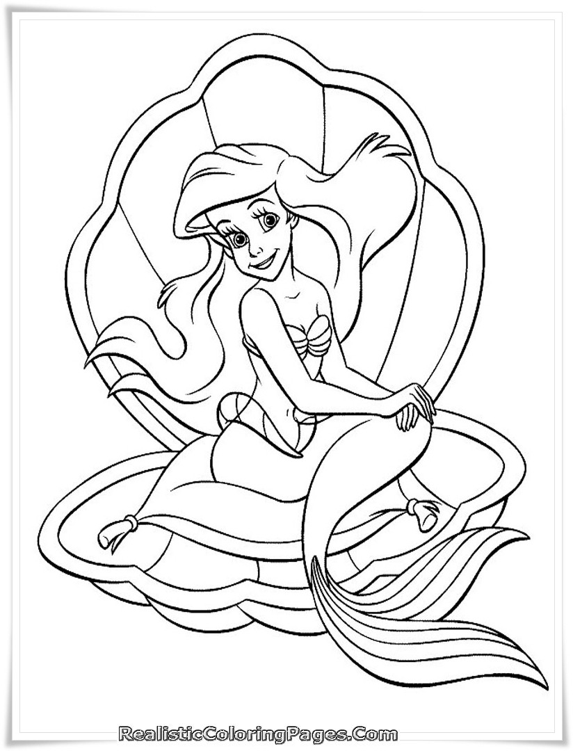 Printable Mermaid Coloring Pages For Girls
 Barbie In A Mermaid Tale Printable Girl Coloring Sheet