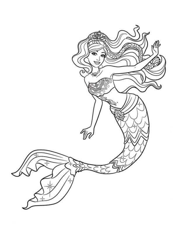 Printable Mermaid Coloring Pages For Girls
 30 Stunning Mermaid Coloring Pages