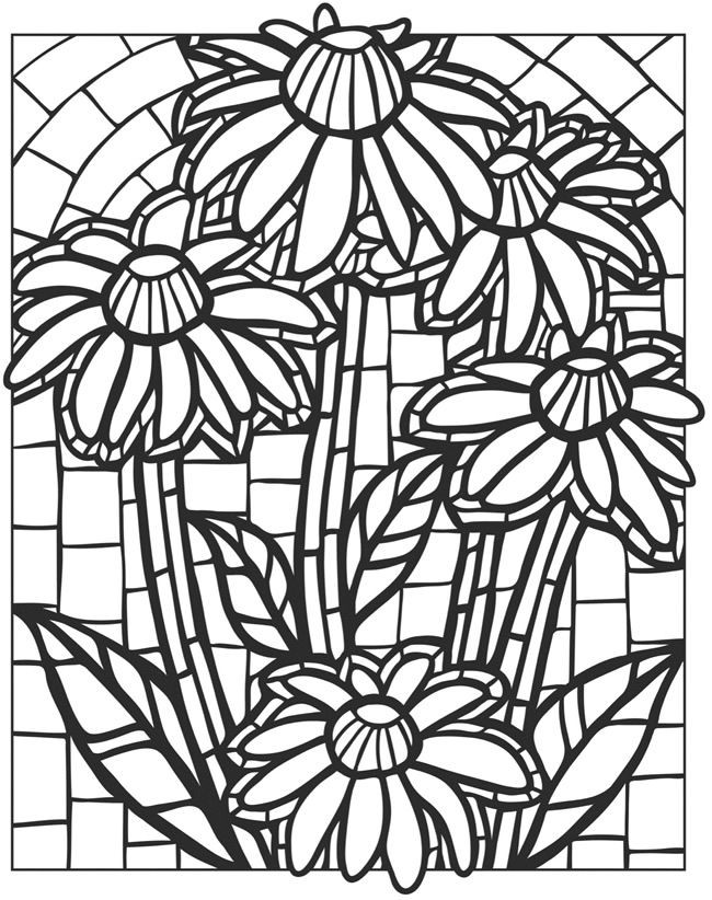 Printable Mosaic Coloring Pages
 Creative Haven Floral Mosaics Coloring Book Wel e to