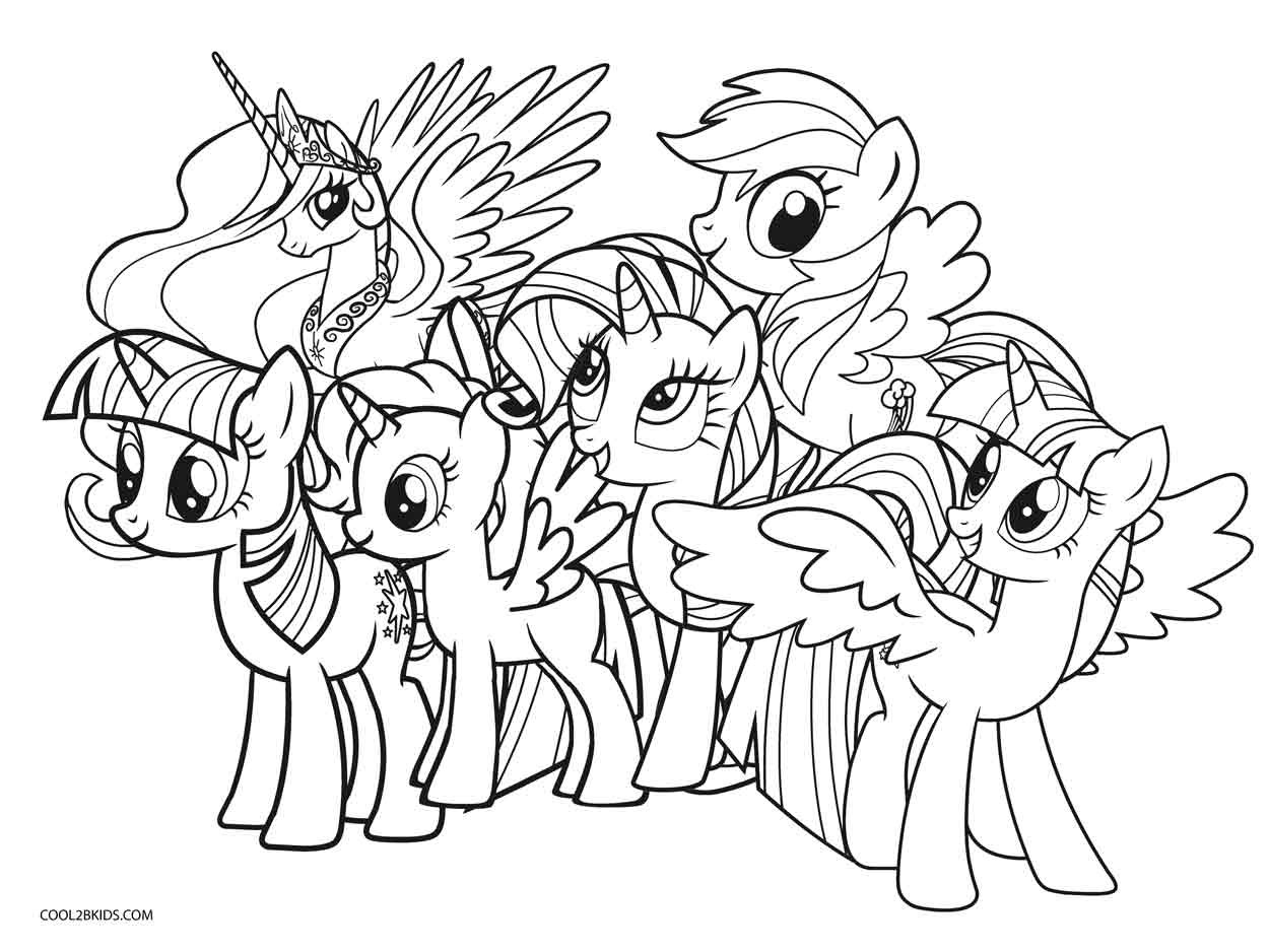 Printable My Little Pony Coloring Pages
 Free Printable My Little Pony Coloring Pages For Kids