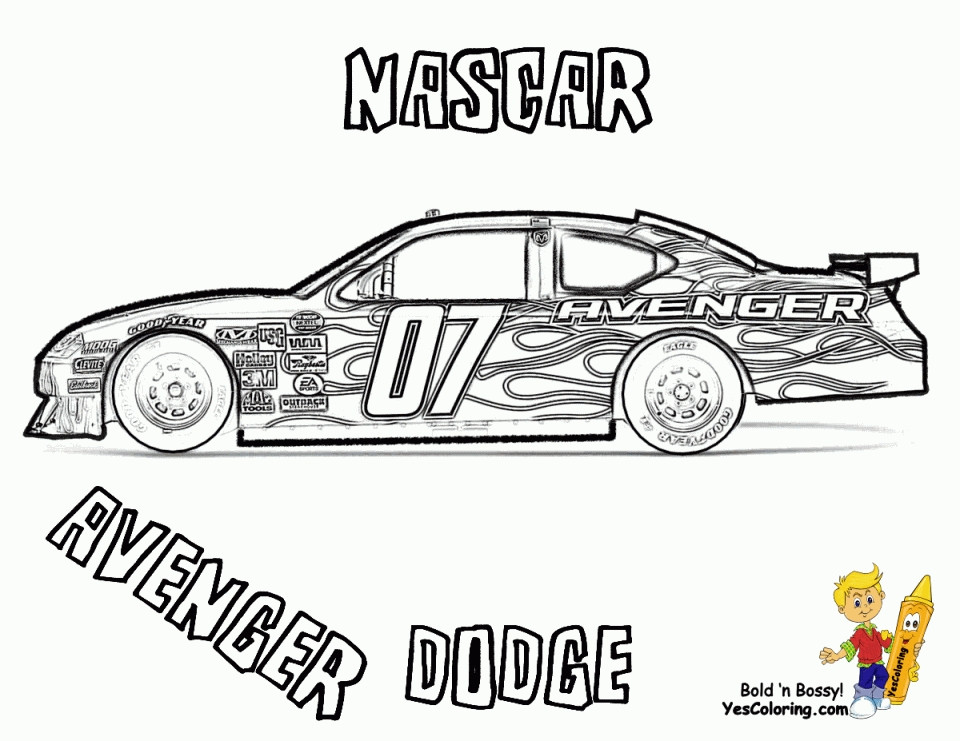 Printable Nascar Coloring Pages For Boys
 Get This Free Printable Nascar Coloring Pages for Children