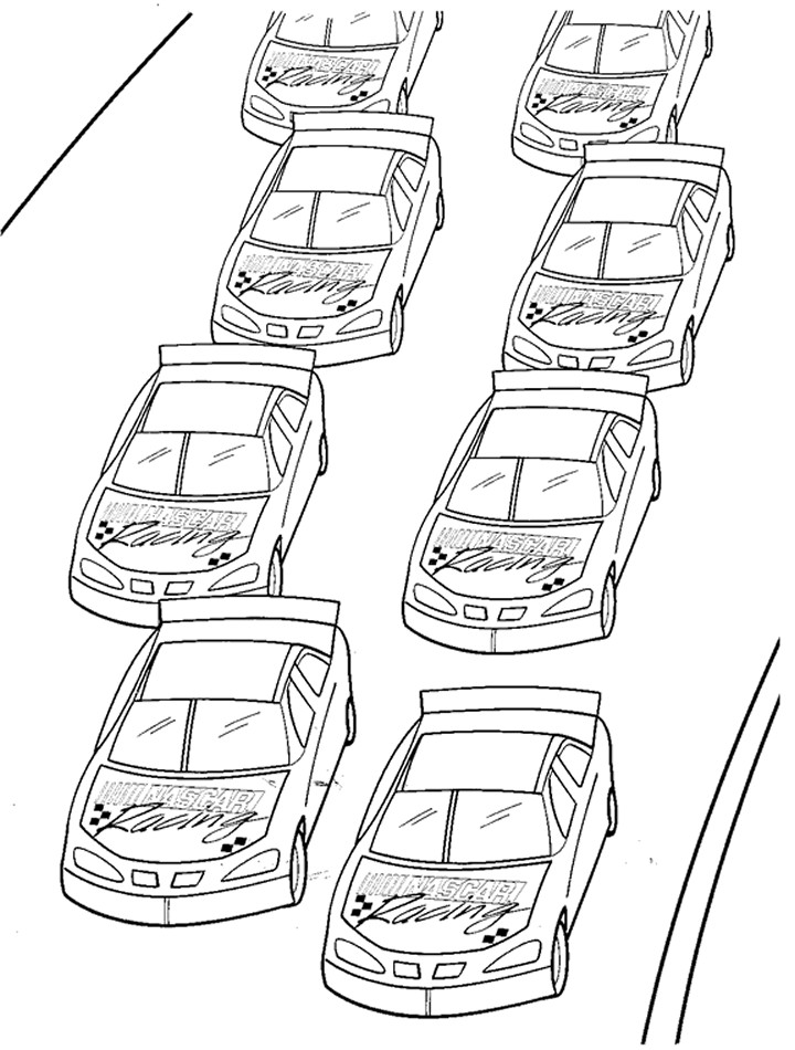 Printable Nascar Coloring Pages For Boys
 Nascar coloring pages