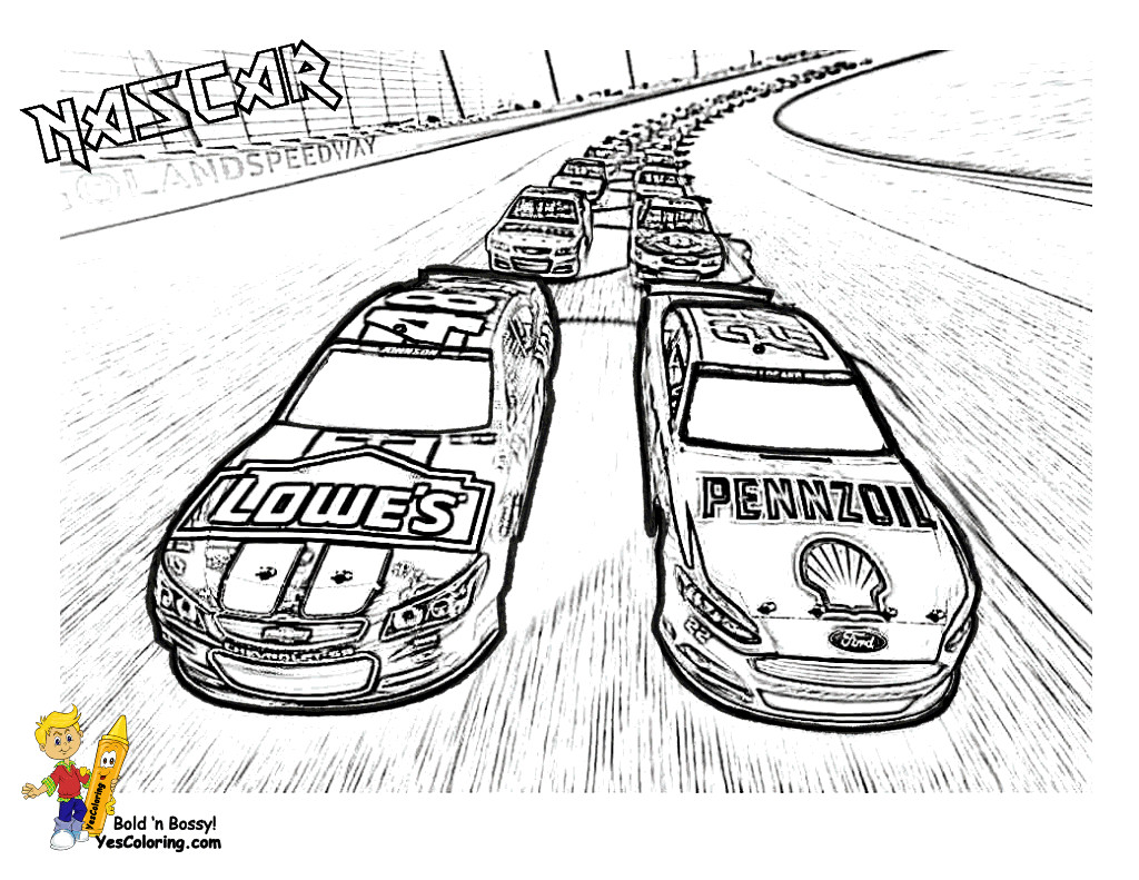 Printable Nascar Coloring Pages For Boys
 Free NASCAR Coloring Pages The Sports Fan