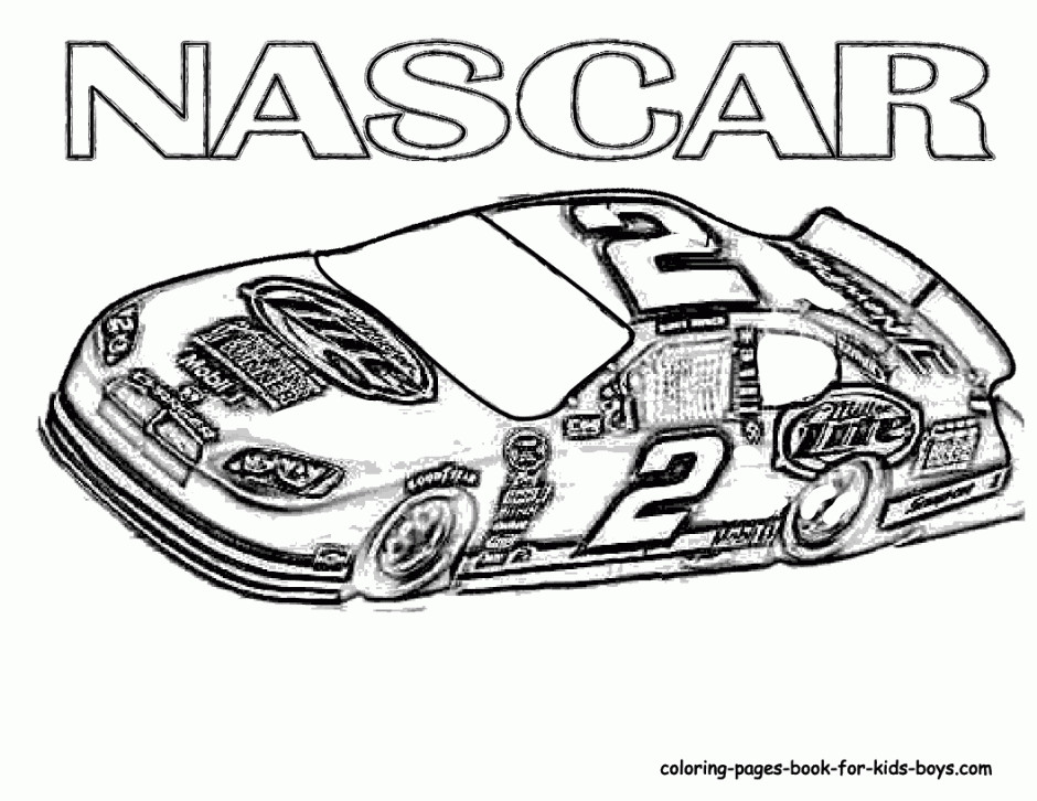 Printable Nascar Coloring Pages For Boys
 Free Nascar Coloring Pages AZ Coloring Pages